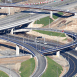 Enlaces de conexi�n de la autov�a AS-1 en Ceares, Gij�n